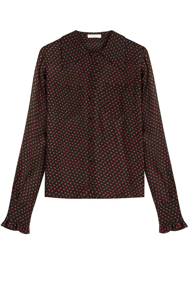 Philosophy Di Lorenzo Serafini Printed Silk Blouse