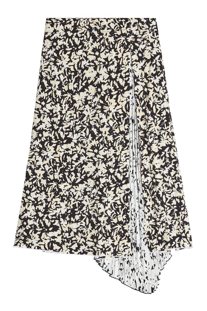 Proenza Schouler Proenza Schouler Printed Silk Skirt With Pleats