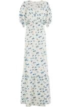Vilshenko Vilshenko Printed Silk Maxi Dress - Multicolor