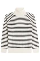 Marc Jacobs Marc Jacobs Striped Wool Turtleneck Pullover - White