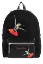 Alexander Mcqueen Alexander Mcqueen Embroidered Velvet Backpack