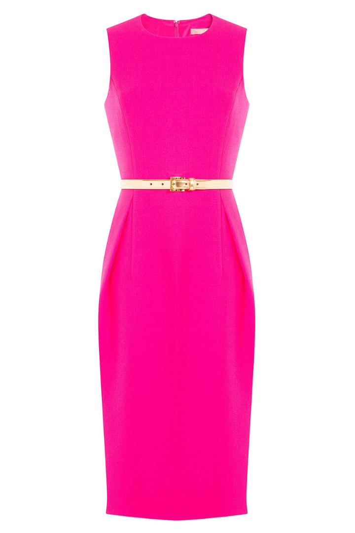 Michael Kors Michael Kors Virgin Wool Dress With Belt