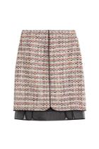 Giambattista Valli Giambattista Valli Bouclé Skirt With Chiffon - Multicolor