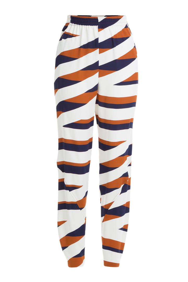 Kenzo Kenzo Printed Crepe Pants - Multicolor