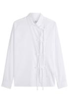 Maison Margiela Maison Margiela Cotton Shirt With Self-tie Detail - White