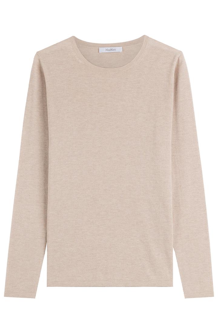 Max Mara Max Mara Silk-cashmere Pullover - Beige