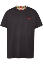 Burberry Burberry Jayson Embroidered Cotton T-shirt