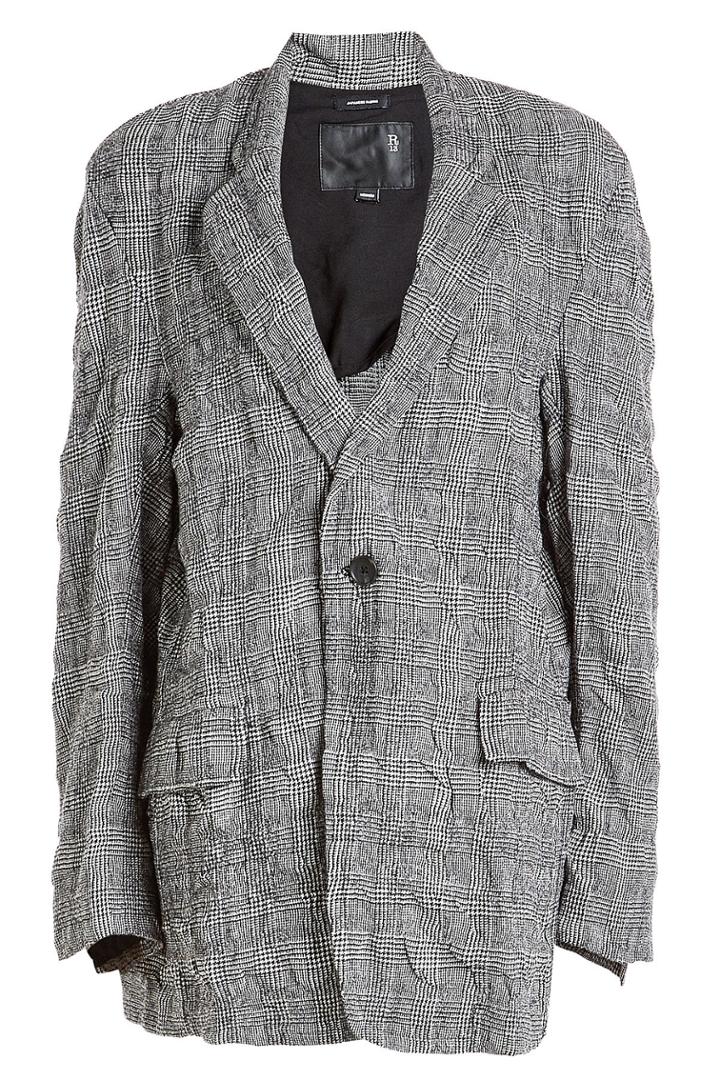 R13 R13 Textured Blazer In Wool And Cotton