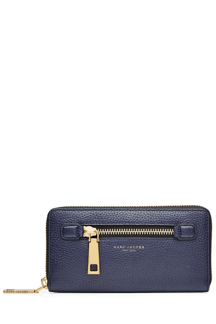 Marc Jacobs Marc Jacobs Gotham City Leather Wallet - Blue
