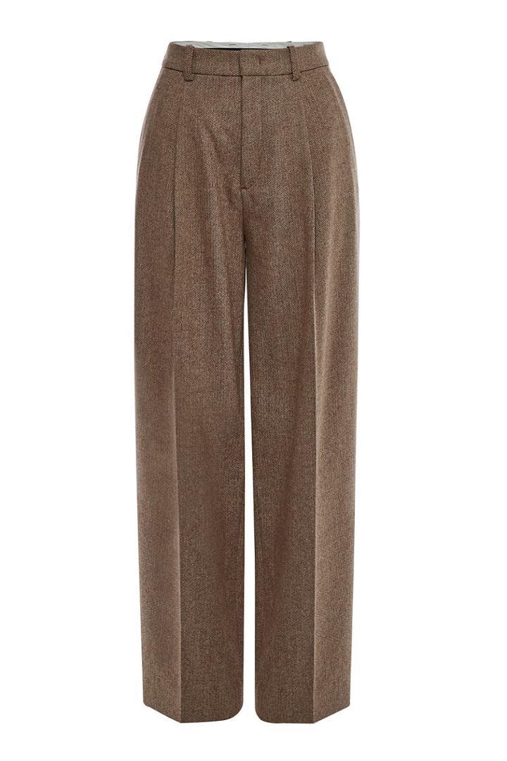 Joseph Joseph Riska Herringbone Pants With Wool