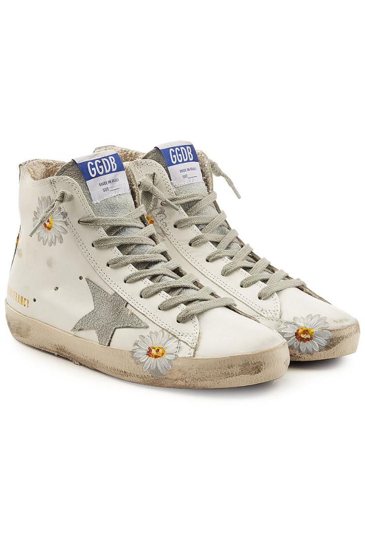 Golden Goose Deluxe Brand Golden Goose Deluxe Brand Francy Leather Printed High-top Sneakers