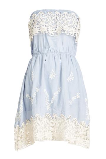 Christophe Sauvat Christophe Sauvat Embroidered Cotton Dress With Lace