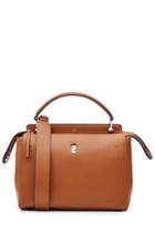 Fendi Fendi Leather Dot Com Satchel - Brown