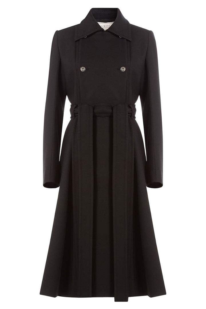 Nina Ricci Nina Ricci Belted Coat With Wool