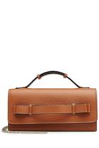 R.e.d. Valentino R.e.d. Valentino Leather Shoulder Bag With Chain - Brown