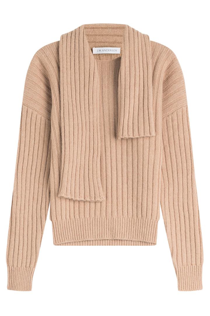 J.w. Anderson J.w. Anderson Knitted Wool Blend Pullover - Beige