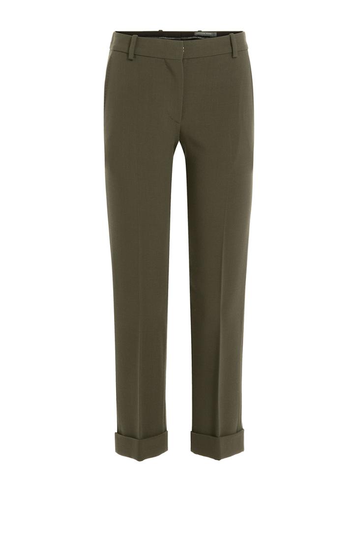 Alexander Mcqueen Cropped Wool Pants