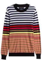 Sonia Rykiel Sonia Rykiel Silk-cotton Striped Pullover - Multicolored