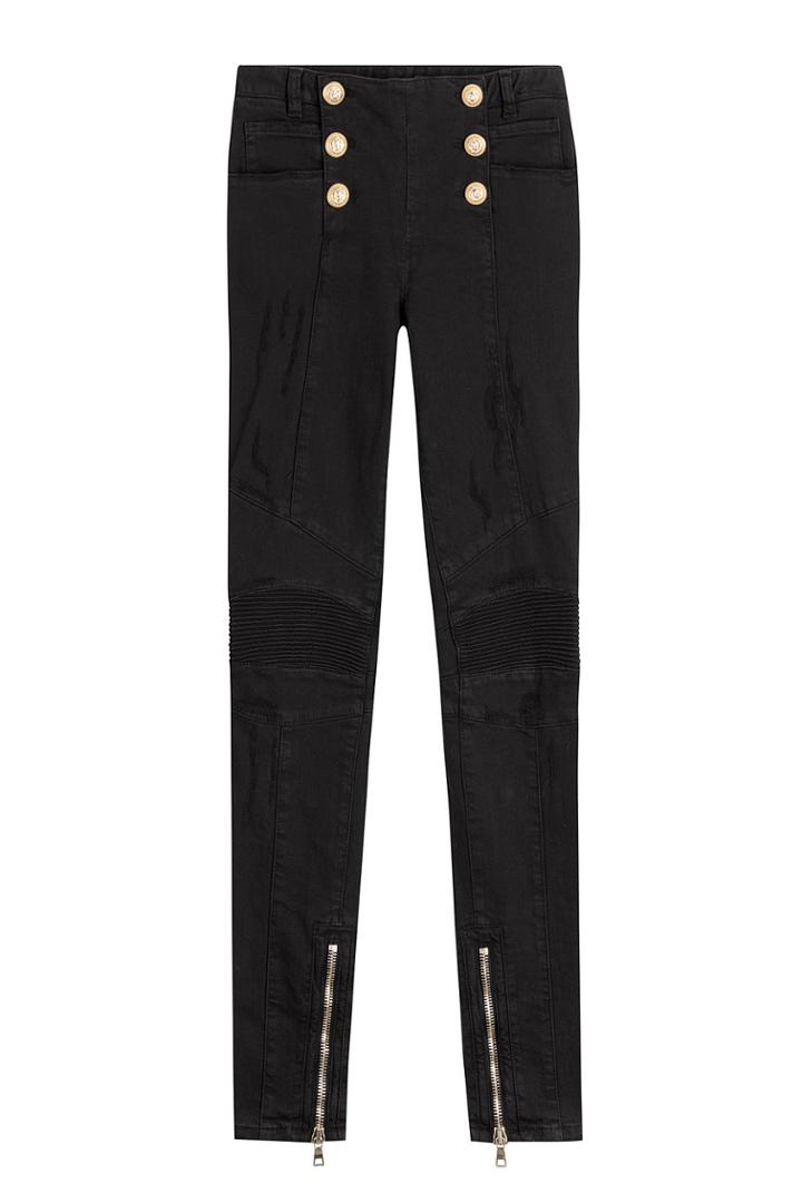 Balmain Balmain Skinny Jeans With Embossed Buttons