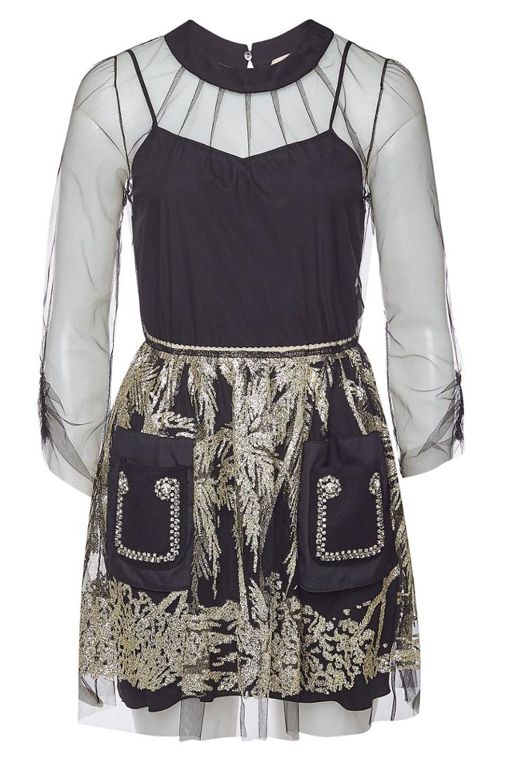 N 21 N&deg;21 Cocktail Dress With Glitter And Beads