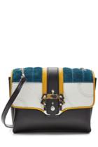 Paula Cademartori Paula Cademartori Leather Shoulder Bag With Suede