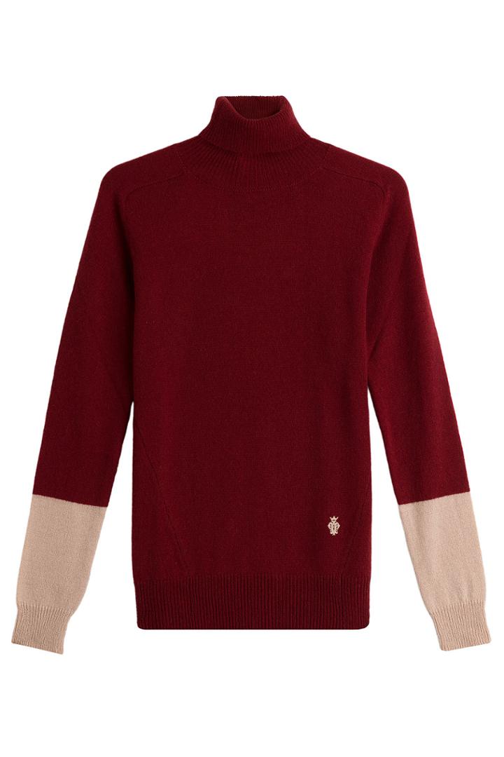 Emilio Pucci Emilio Pucci Two-tone Cashmere Roll-neck Pullover