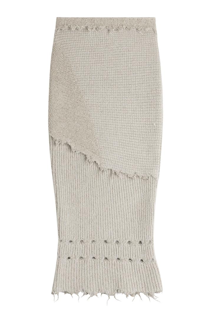 Damir Doma Damir Doma Knit Skirt With Wool And Alpaca - Grey