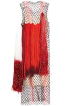 Calvin Klein 205w39nyc Calvin Klein 205w39nyc Dress With Mesh And Fringing