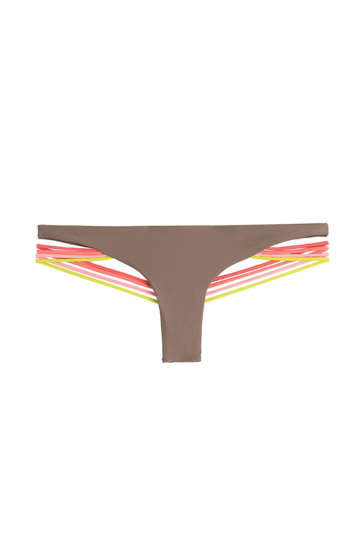 Luli Fama Luli Fama Unstoppable Bikini Bottoms With Cut-out Detail - Brown