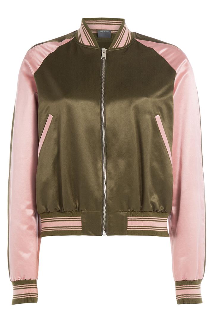 Alexander Mcqueen Alexander Mcqueen Cotton-silk Bomber Jacket - Green