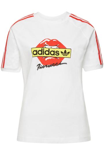 Adidas Originals By Fiorucci Adidas Originals By Fiorucci Kiss Printed Cotton T-shirt