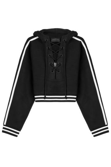 Fentyxpuma By Rihanna Fentyxpuma By Rihanna Cotton Hoody With Lace-up Front