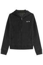 Marc By Marc Jacobs X Disney Marc By Marc Jacobs X Disney Googley Eye Embellished Zipped Cotton Hoody - Black