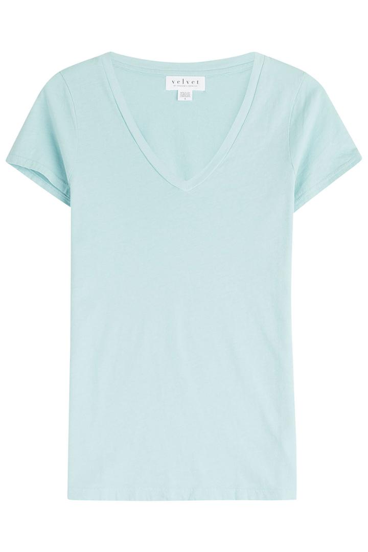 Velvet Velvet Cotton T-shirt - Teal