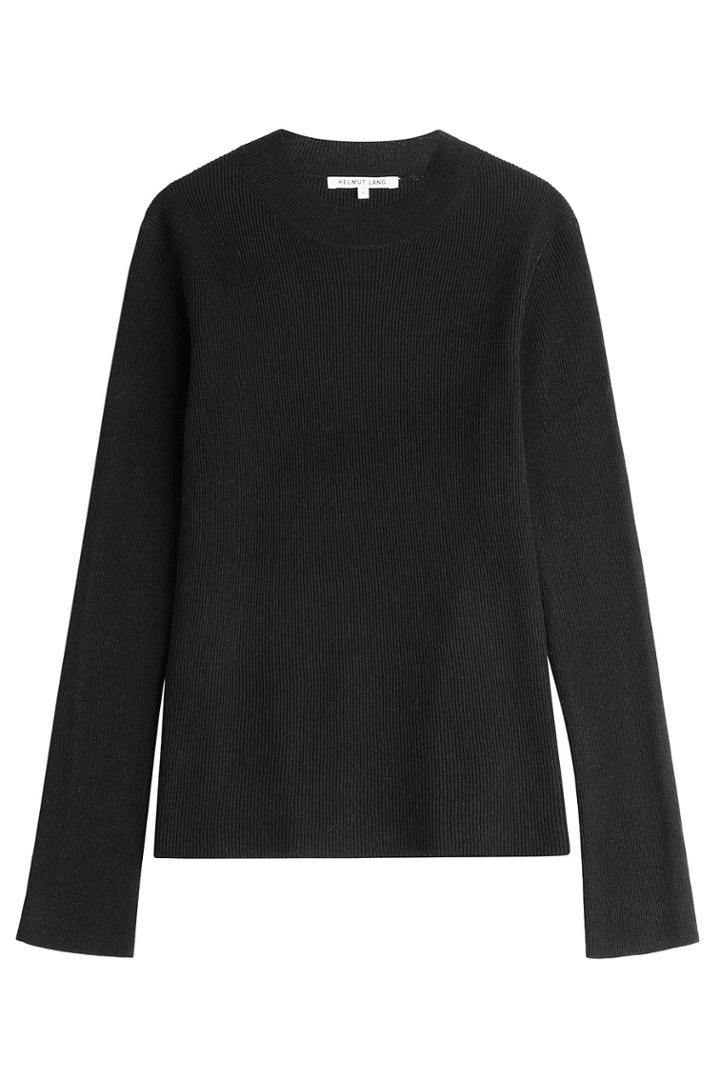 Helmut Lang Helmut Lang Cashmere-linen Ribbed Pullover