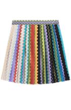 Missoni Flared Crochet Knit Skirt