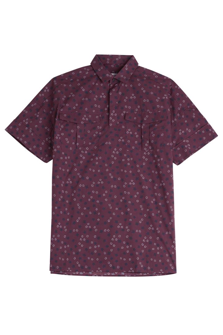 Valentino Valentino Printed Cotton Shirt - Red