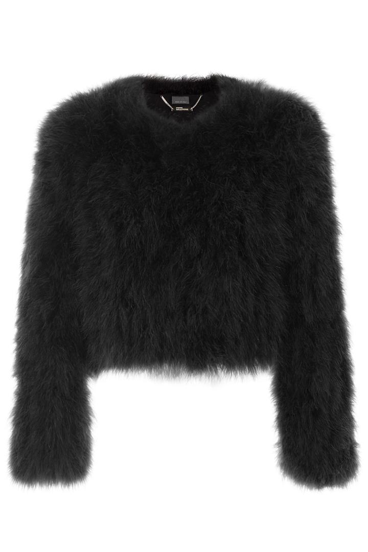 Alexander Mcqueen Alexander Mcqueen Feather Jacket - Black