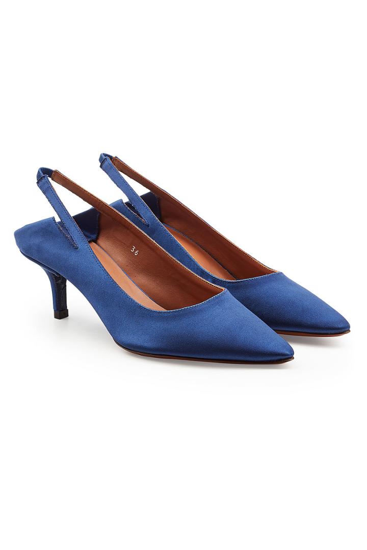 Vetements Vetements Satin Slingback Kitten Heel Pumps