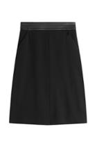Barbara Bui Barbara Bui Skirt With Leather Waistband - Black