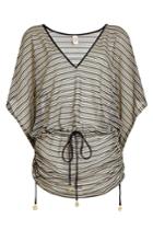 Luli Fama Luli Fama Striped Beach Dress