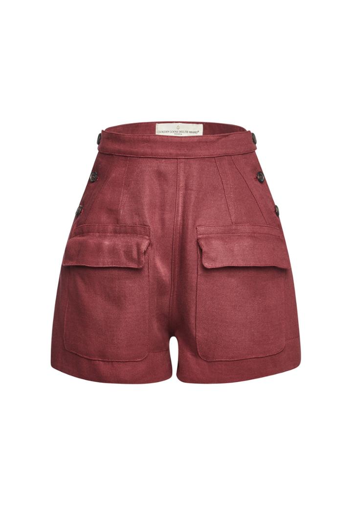 Golden Goose Deluxe Brand Golden Goose Deluxe Brand Lorena High-waisted Linen Shorts