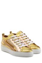 Laurence Dacade Laurence Dacade Metallic Leather Sneakers - Gold