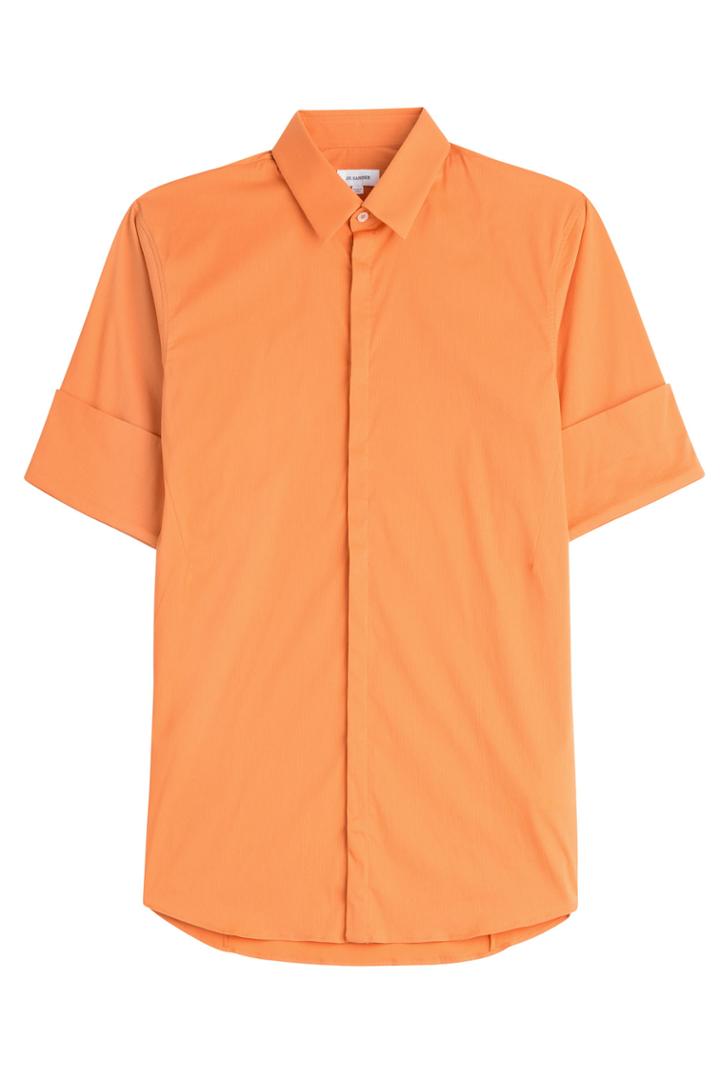 Jil Sander Jil Sander Edda Cotton Blend Shirt - Orange