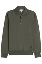 Brioni Brioni Cotton Pullover With Buttons - Green