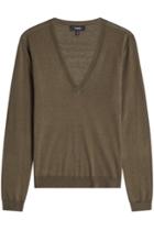 Theory Theory Silk Pullover With Cashmere