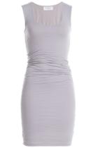 Velvet Velvet Stretch Cotton Dress - Grey