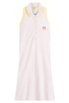 Kenzo Kenzo Cotton Polo Shirt Dress - Rose