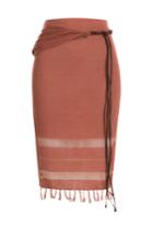 Caravana Caravana Cotton Wrap Skirt - Red