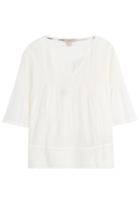Burberry Brit Burberry Brit Embroidered Cotton Blouse - White